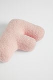 Teddy Initial Cushion Dusty Rose  F  hi-res