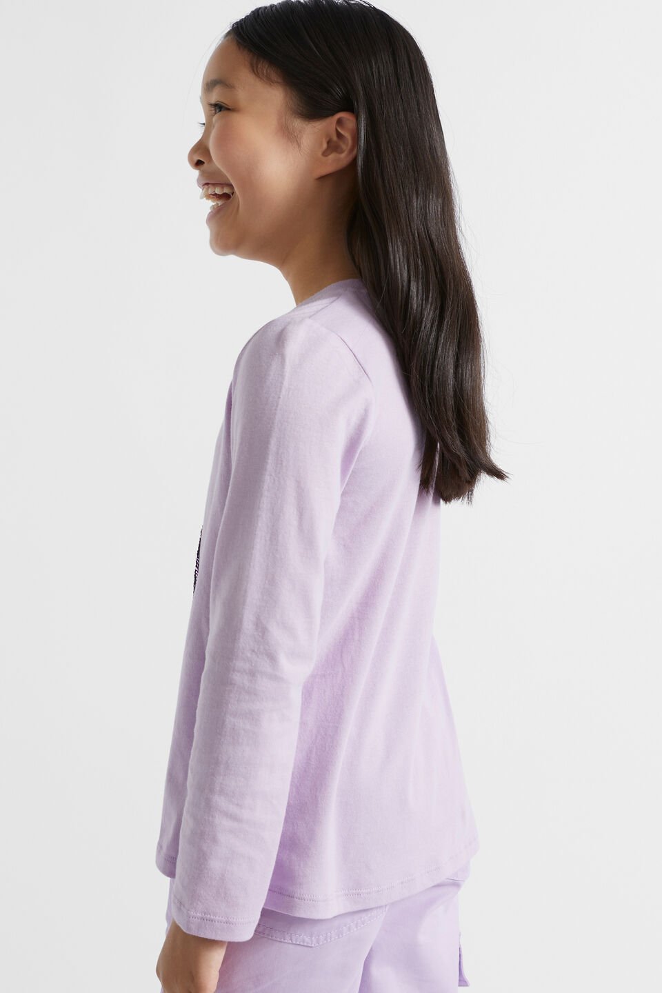 Bunny Sequin Tee  Orchid