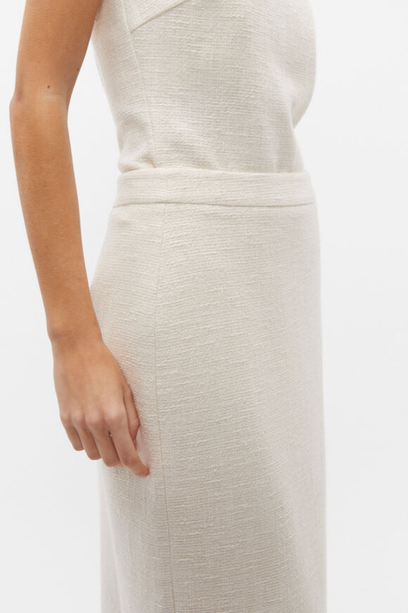 Tweed Pencil Skirt  Vanilla Cream  hi-res
