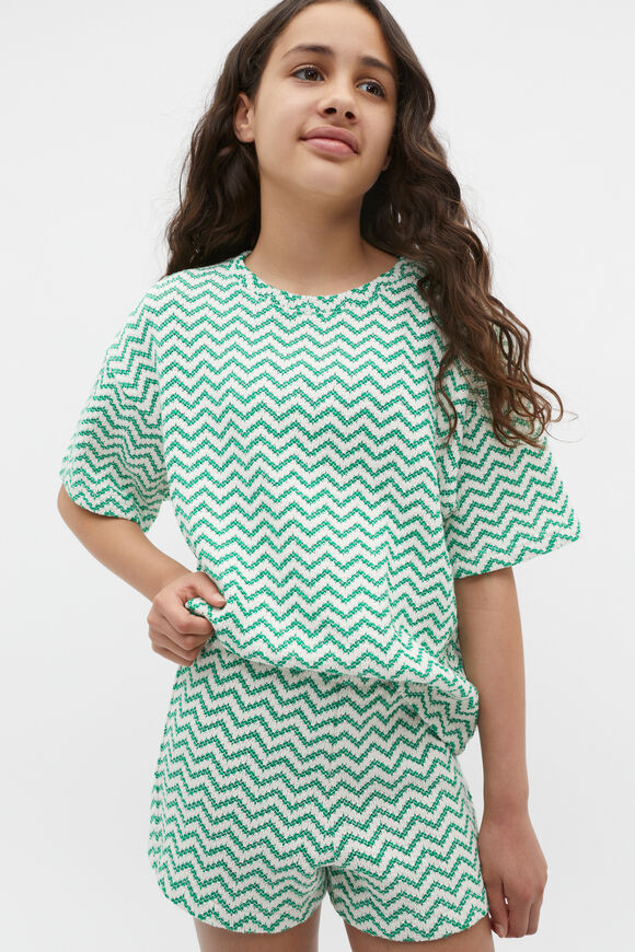 Zig Zag Tee  Jade Green  hi-res