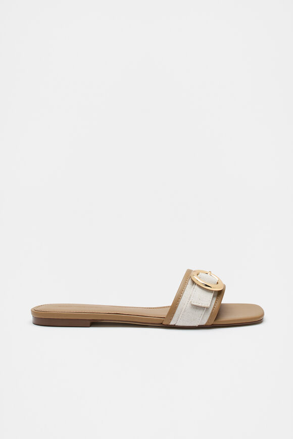 Paris Rounded Buckle Slide  Caramel  hi-res