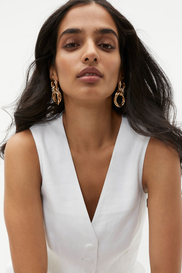 Statement Loop Earring  Gold  hi-res