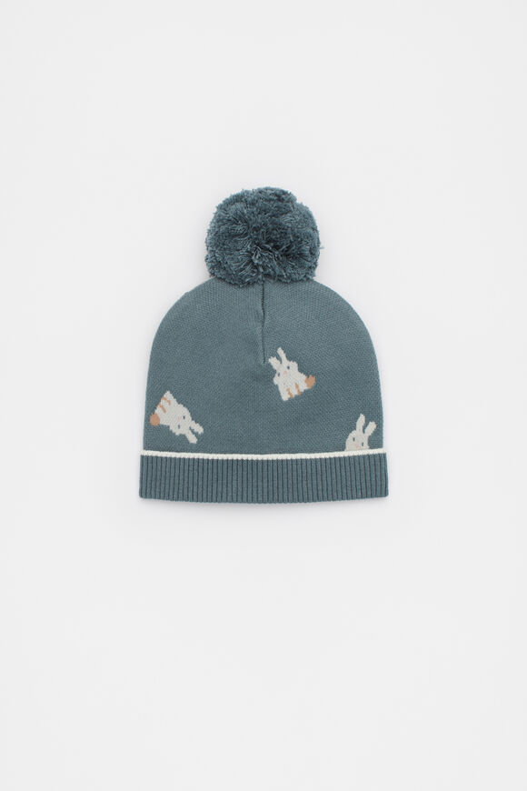 Bunny Knit Beanie  Forest  hi-res