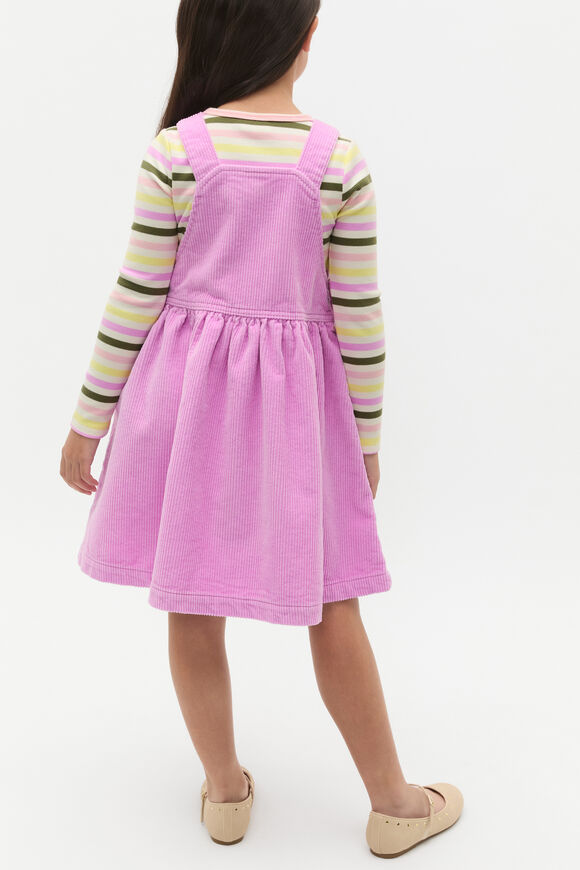 Cord Logo Pinafore  Fairy Floss  hi-res