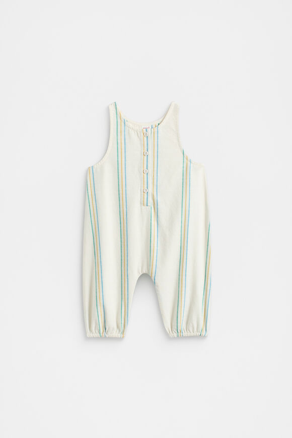 Stripe Romper  Milk  hi-res