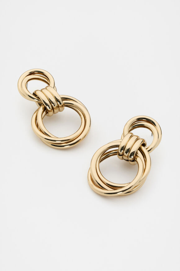 Statement Loop Earring  Gold  hi-res