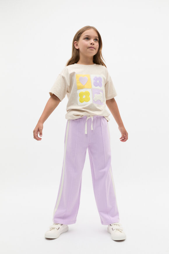 Sequin Bunny Tee  Oat Marle  hi-res