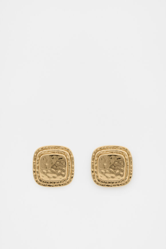 Square Vintage Stud  Gold  hi-res