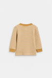 Stripe Waffle Henley  Saffron  hi-res