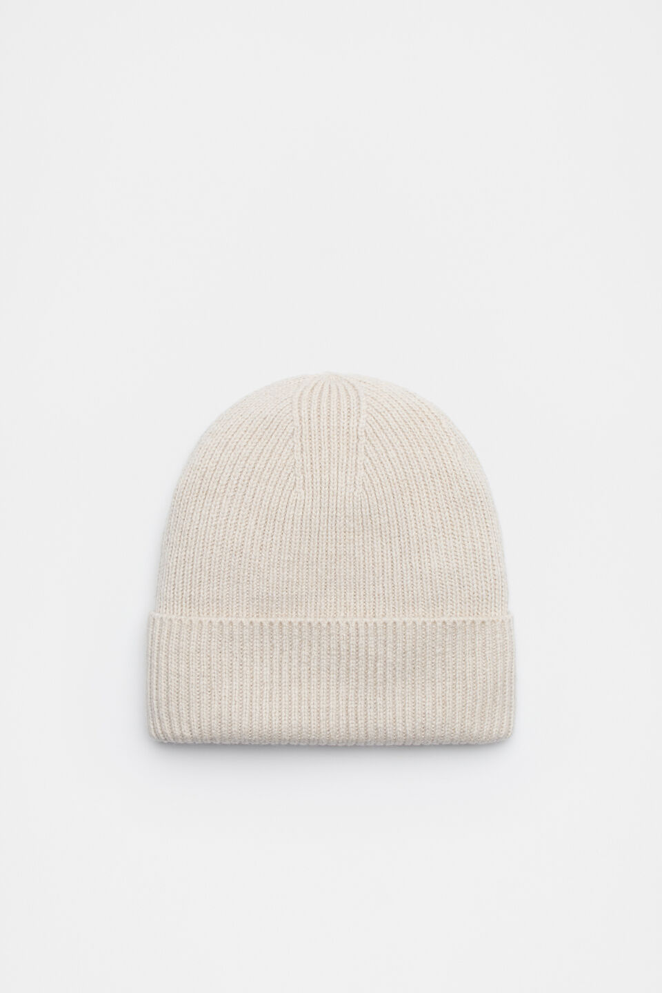 Rib Knit Beanie  Oat Marle