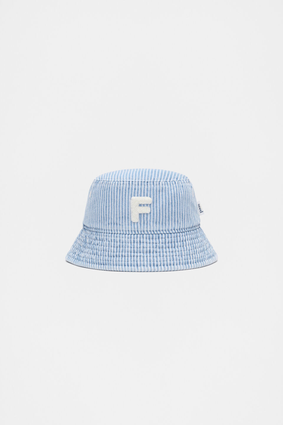 Blue Mini Initial Bucket Hat  F
