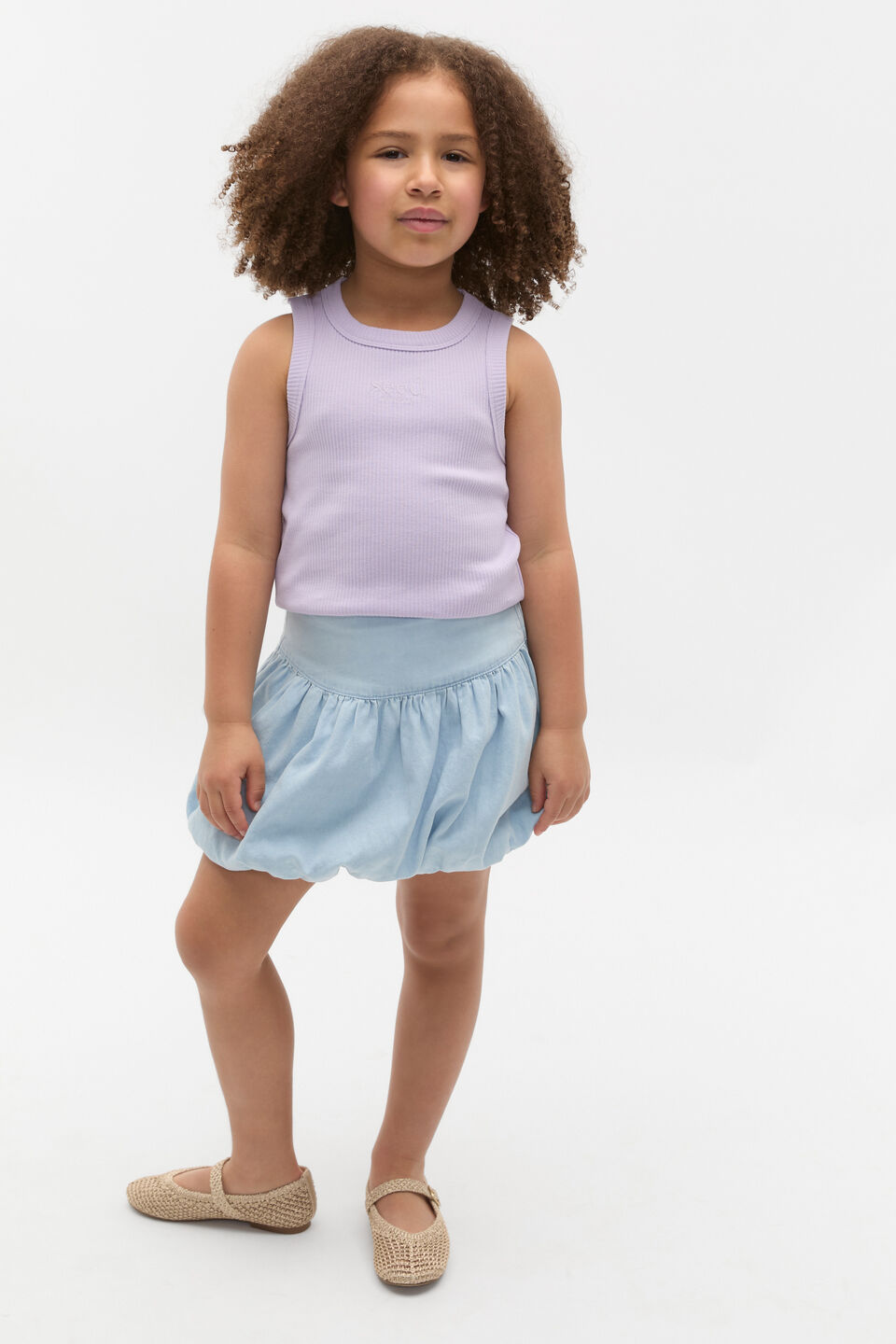 Core Logo Rib Tank  Lavender