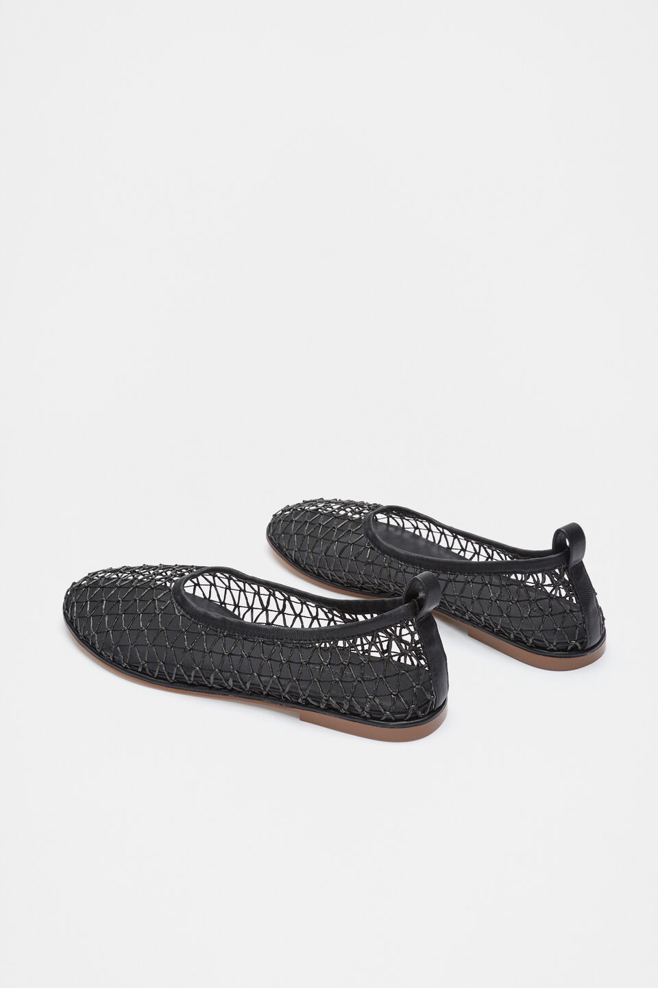 Parker Open Weave Ballet Flat  Black