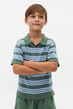Retro Stripe Polo  Khaki  hi-res