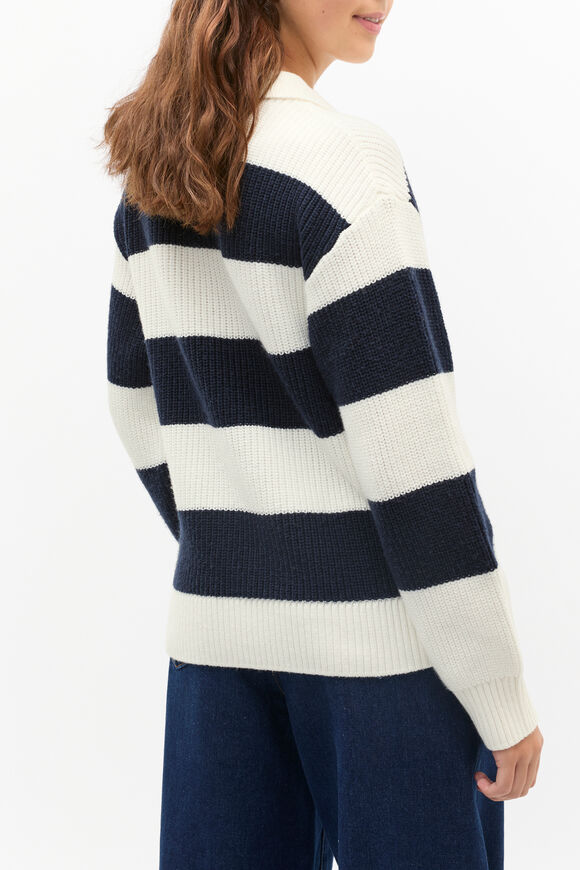 Polo Knit Sweater  New Navy  hi-res