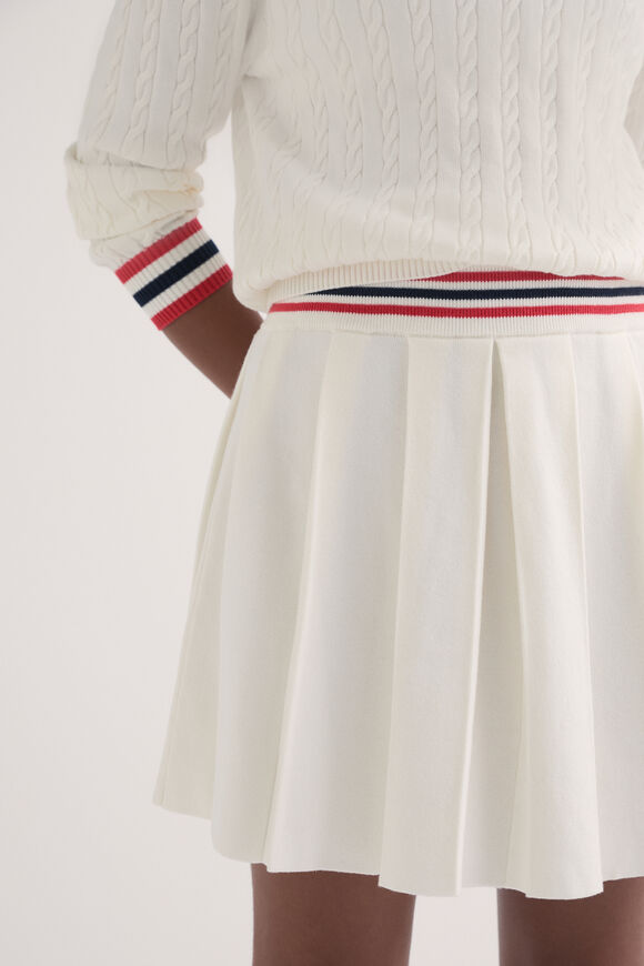 Pleat Knit Skirt  Light Cream  hi-res
