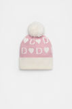 Heart Initial Beanie  D  hi-res
