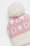 Heart Initial Beanie  D  hi-res