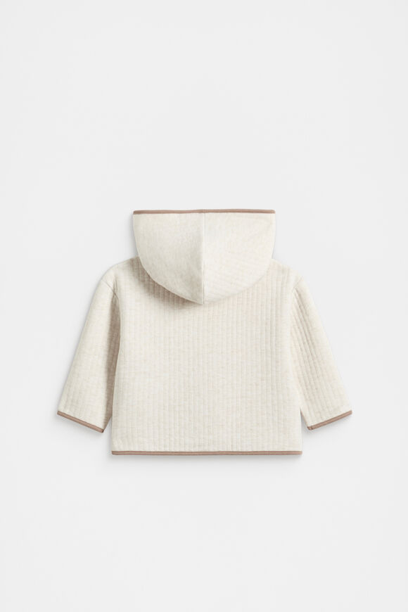 Quilted Logo Jacket  Snow Marle  hi-res