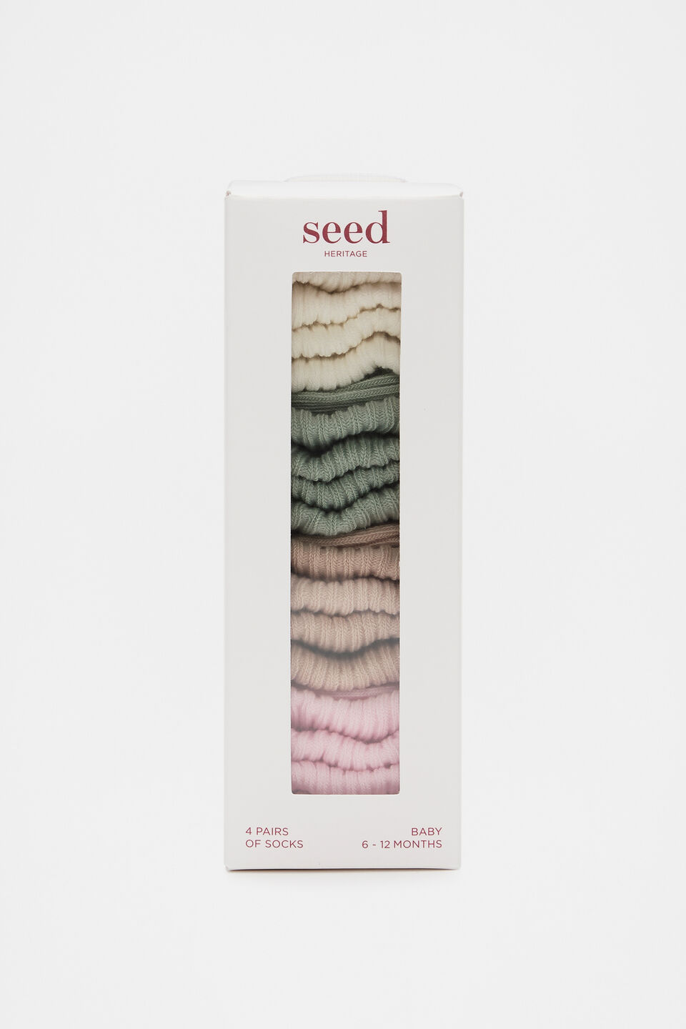 Rib Sock Multipack  Sage Multi