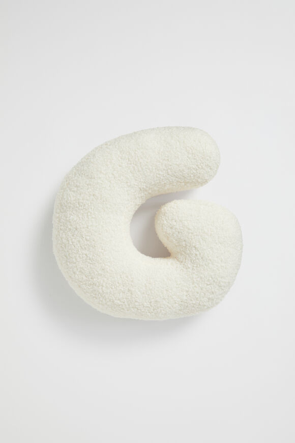 Teddy Initial Cushion Creme  G  hi-res