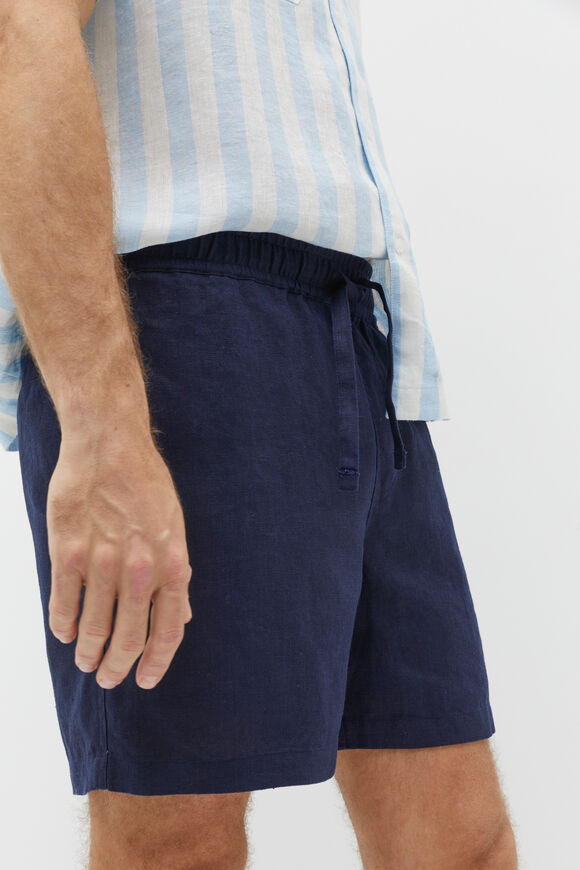 Linen Short  Midnight Blue  hi-res