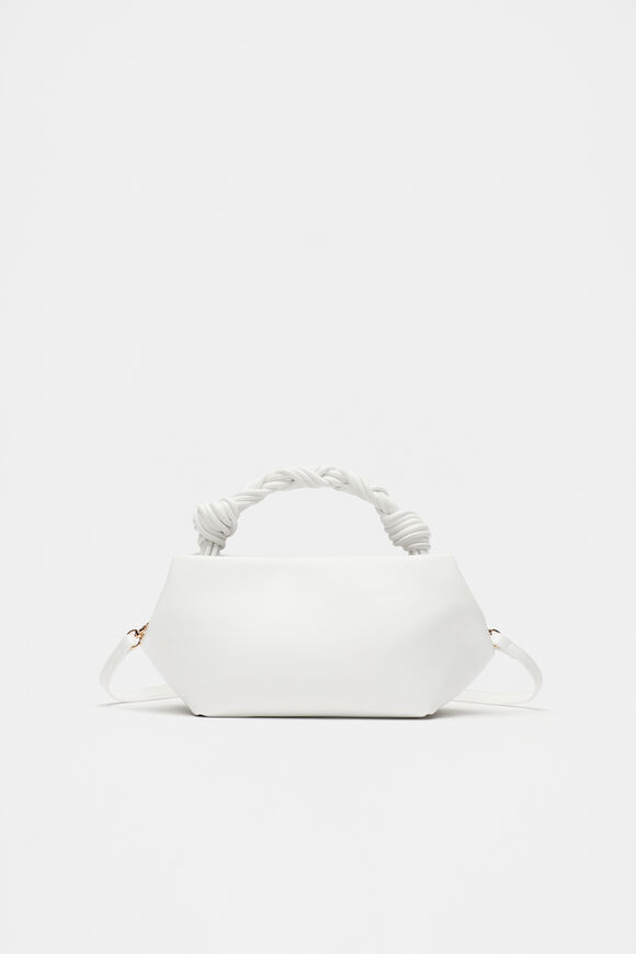 Braided Shoulder Bag  White  hi-res