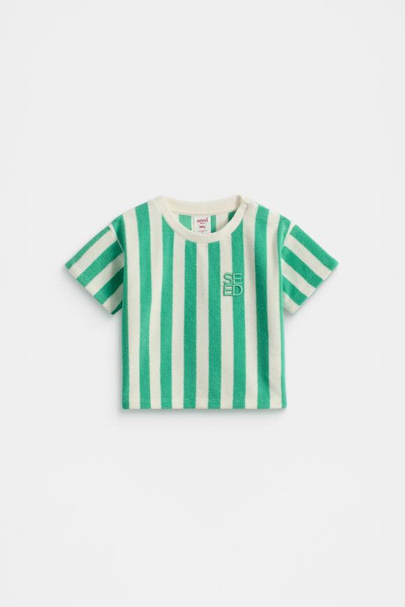 Towelling Tee  Deep Emerald  hi-res