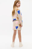 Heart Knit Skirt  Oat Marle  hi-res