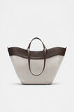 Textured Curved Tote  Dark Espresso  hi-res