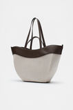 Textured Curved Tote  Dark Espresso  hi-res