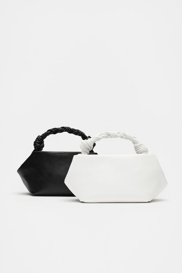 Braided Shoulder Bag  White  hi-res