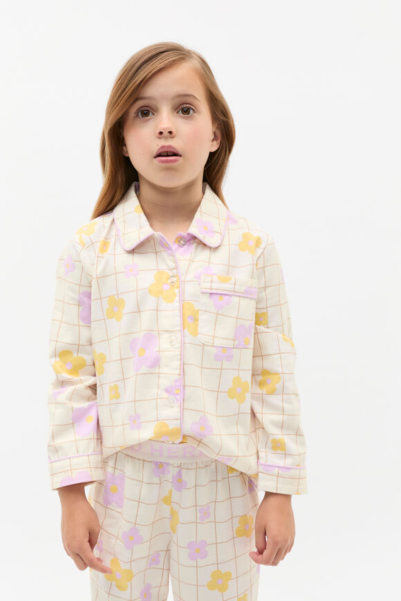 Floral Check Pyjama  Classic Cream  hi-res