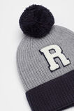 Colourblock Initial Beanie  R  hi-res