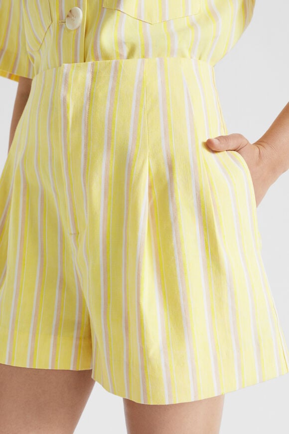 Multi Stripe Short  Lemon Drop Stripe  hi-res