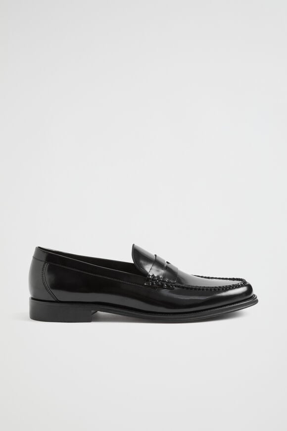 Leather Loafer  Black  hi-res