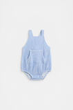 Stripe Pocket Romper  Ocean  hi-res