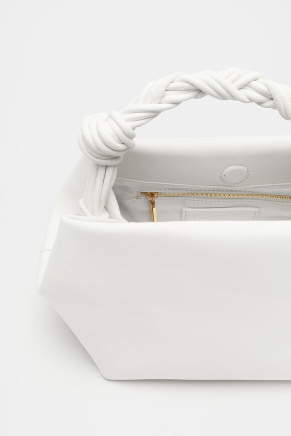 Braided Shoulder Bag  White  hi-res
