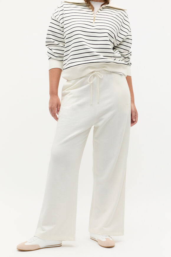 Heritage Wide Leg Track Pant  Cloud Cream  hi-res