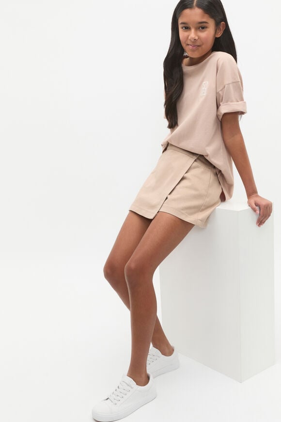 Denim Wrap Skort  Neutral  hi-res