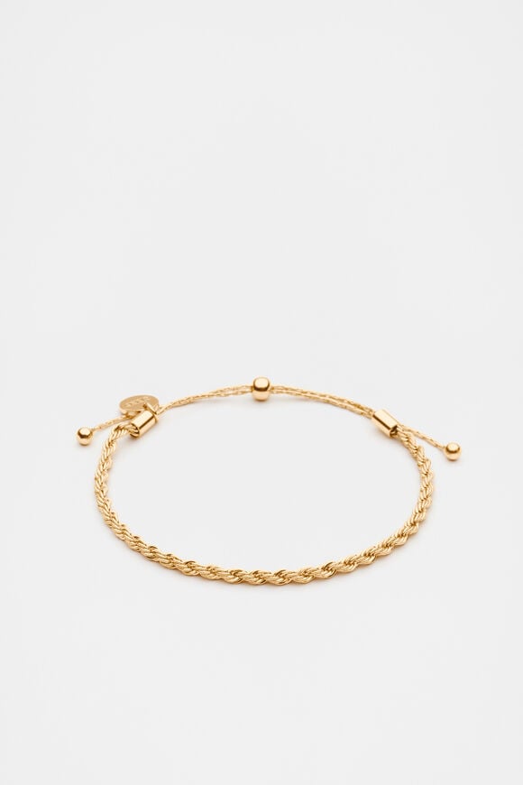 Fine Rope Bracelet  Gold  hi-res