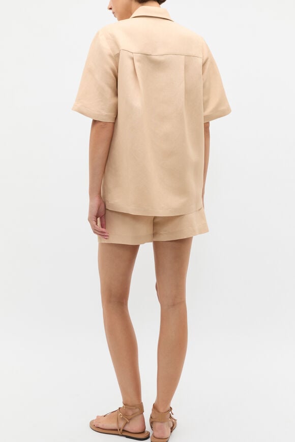 Crochet Pocket Shirt  Ecru  hi-res