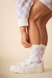 Check Sock  Lavender  hi-res