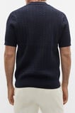 Heritage Cable Knit Trophy Polo  Twilight Blue  hi-res