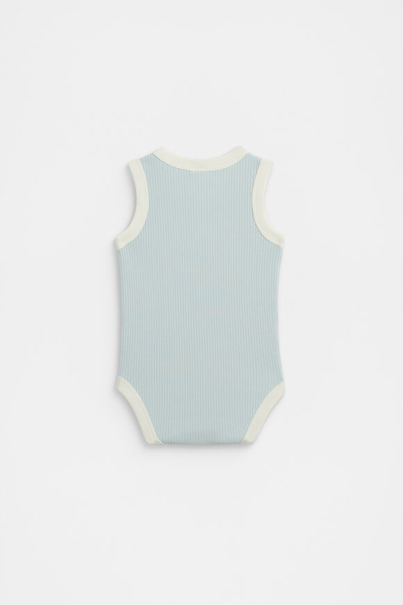 Logo Tank Bodysuit  Soft Blue  hi-res