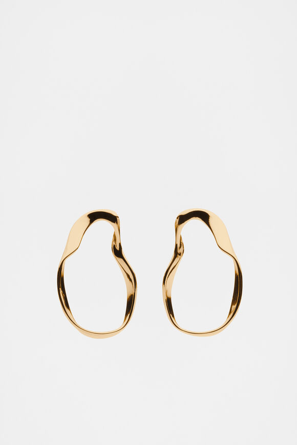 Molten Statement Earring  Gold  hi-res