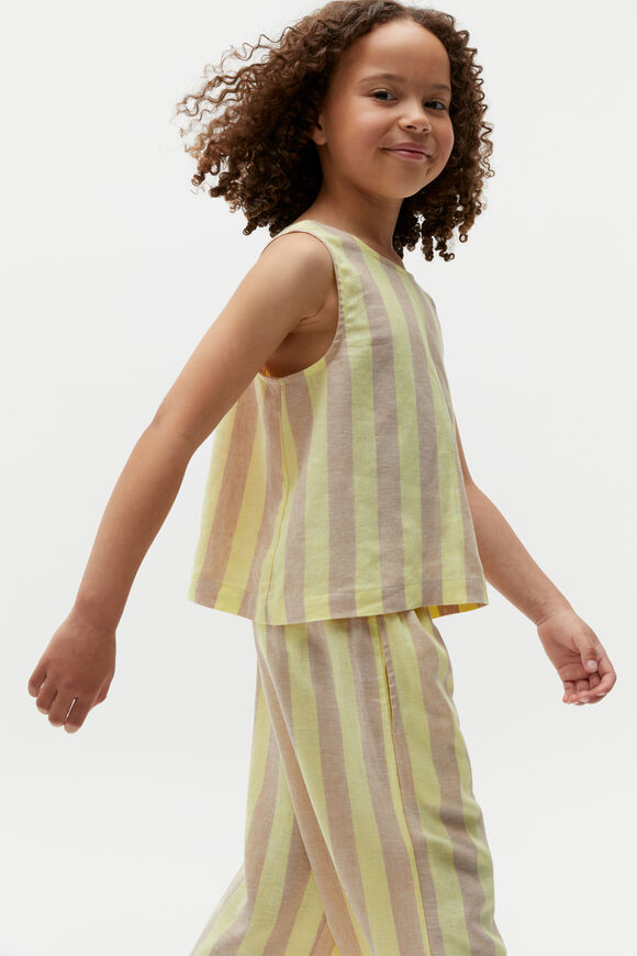 Stripe Shell Top  Lemon Sherbet  hi-res