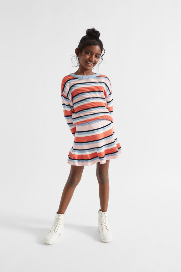 Rib Knit Skirt  Multi  hi-res