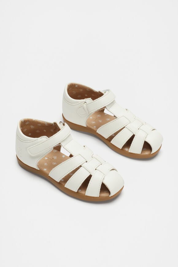 Classic Cage Sandal  White  hi-res