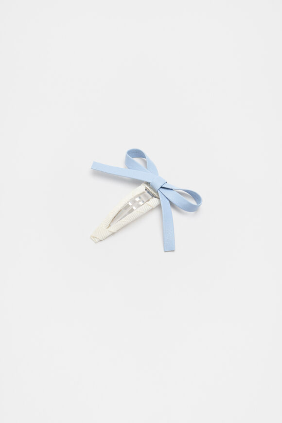 PU Bow Snap  Soft Blue  hi-res